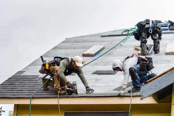 Professional Emergency Roof Repair technician working in Union Hill, NY